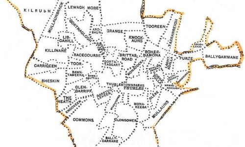 Map of Thurles Townlands